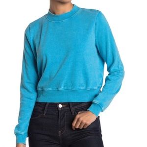Lovefire Washed Crewneck Sweatshirt in Hawaiian Surf Blue